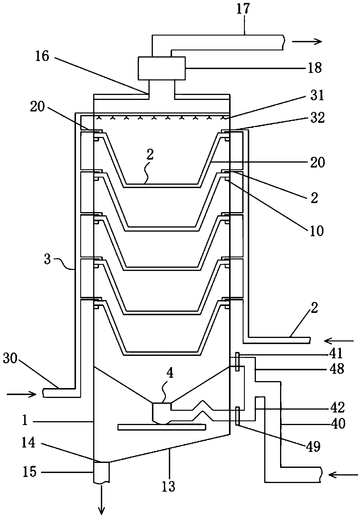 Flue gas desulfurization device