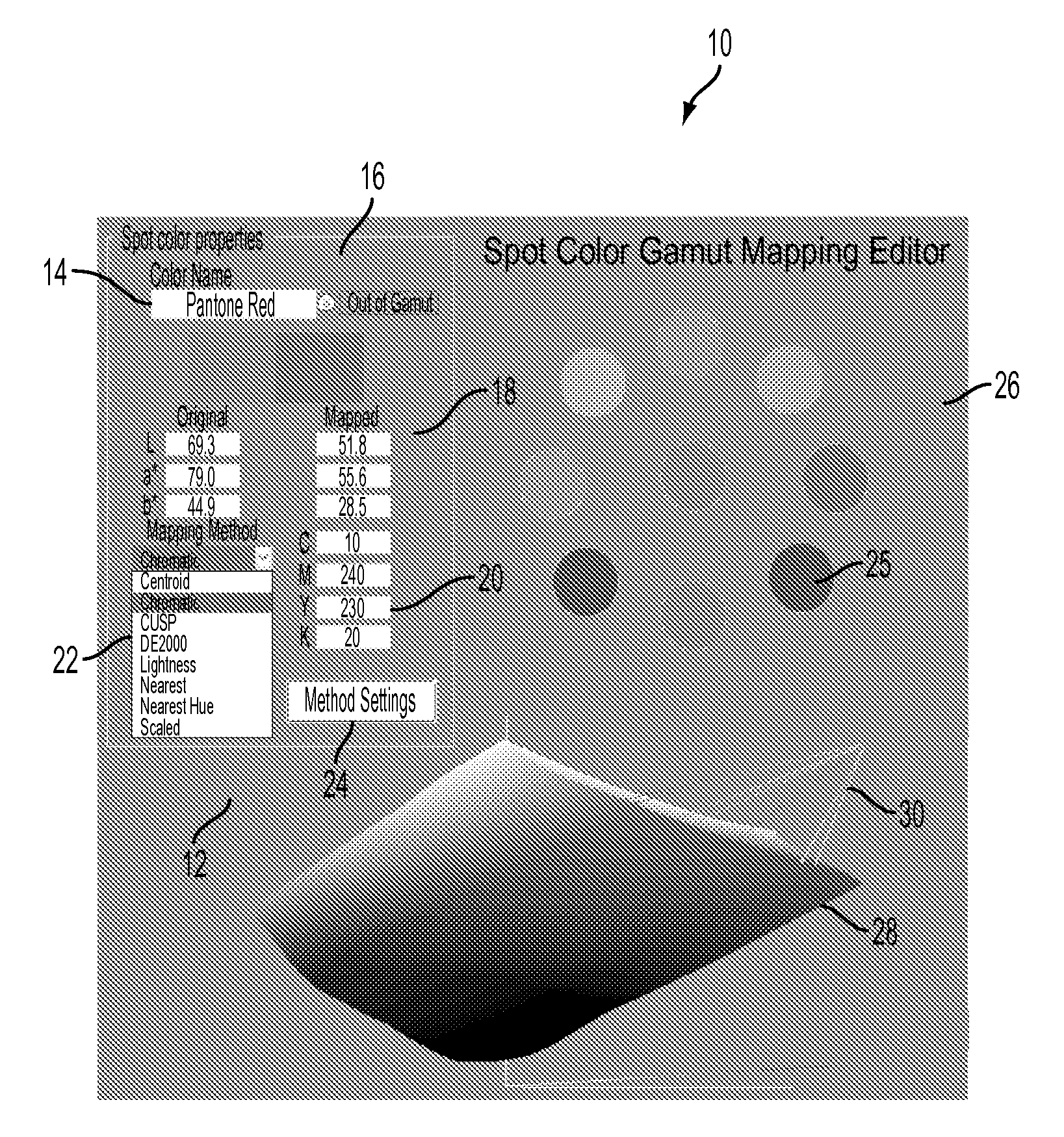 Method and system for out-of-gamut spot color reproduction