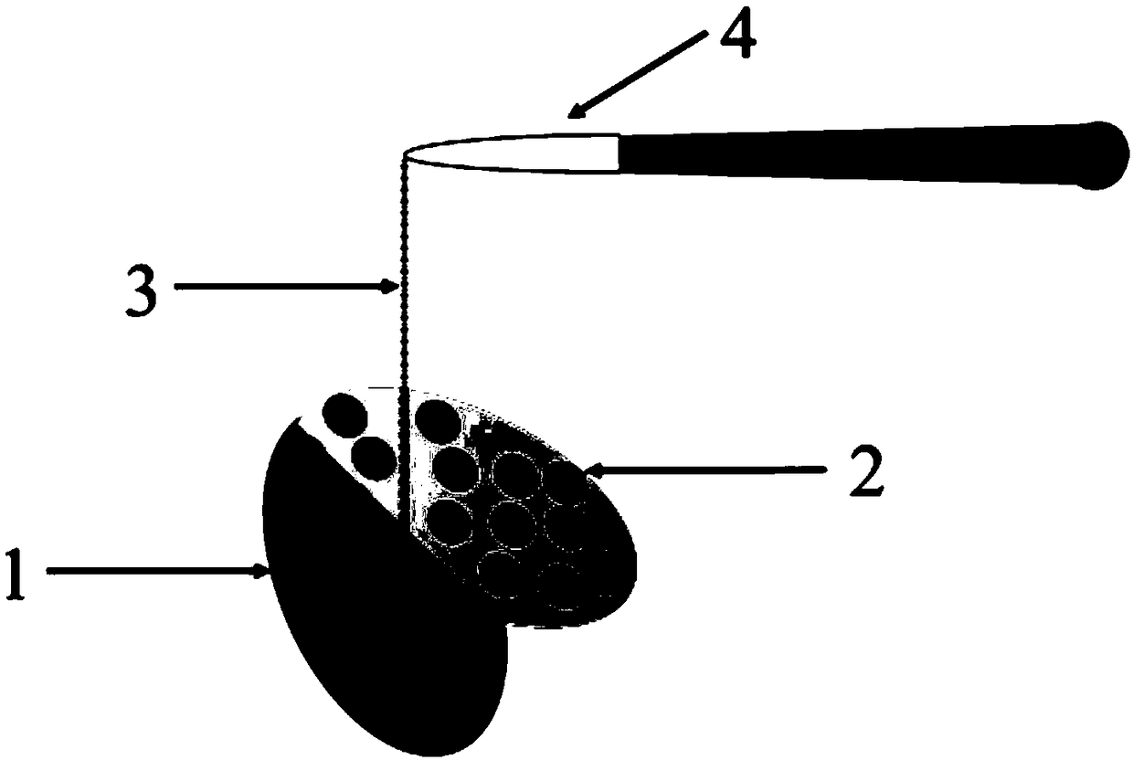 A kind of fiber silk electrode material and preparation method thereof