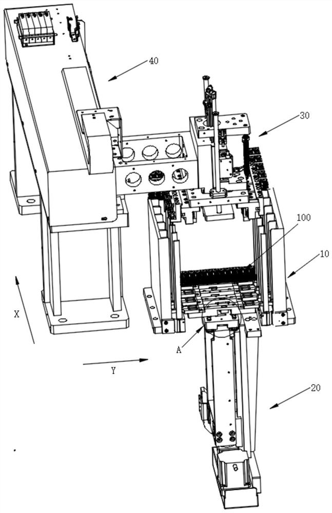 LED bracket feeding device and LED solid crystal equipment