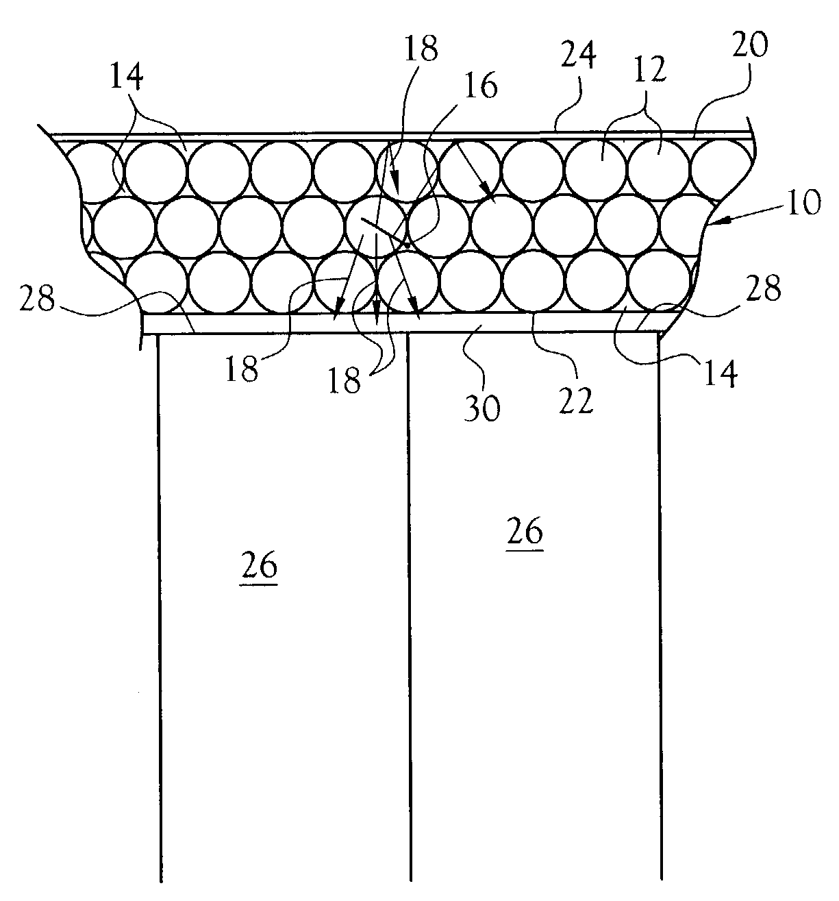 Neutron detector using lithiated glass-scintillating particle composite