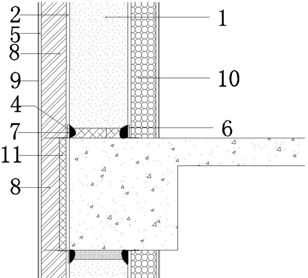 Heat-preservation and fireproof external wall board for ultra-low-energy-consumption building and construction method of external wall board