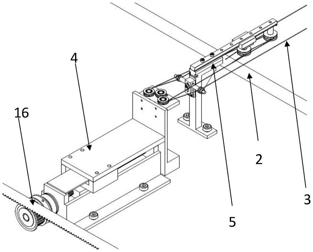 A string constant tension loading device for a flexible frame