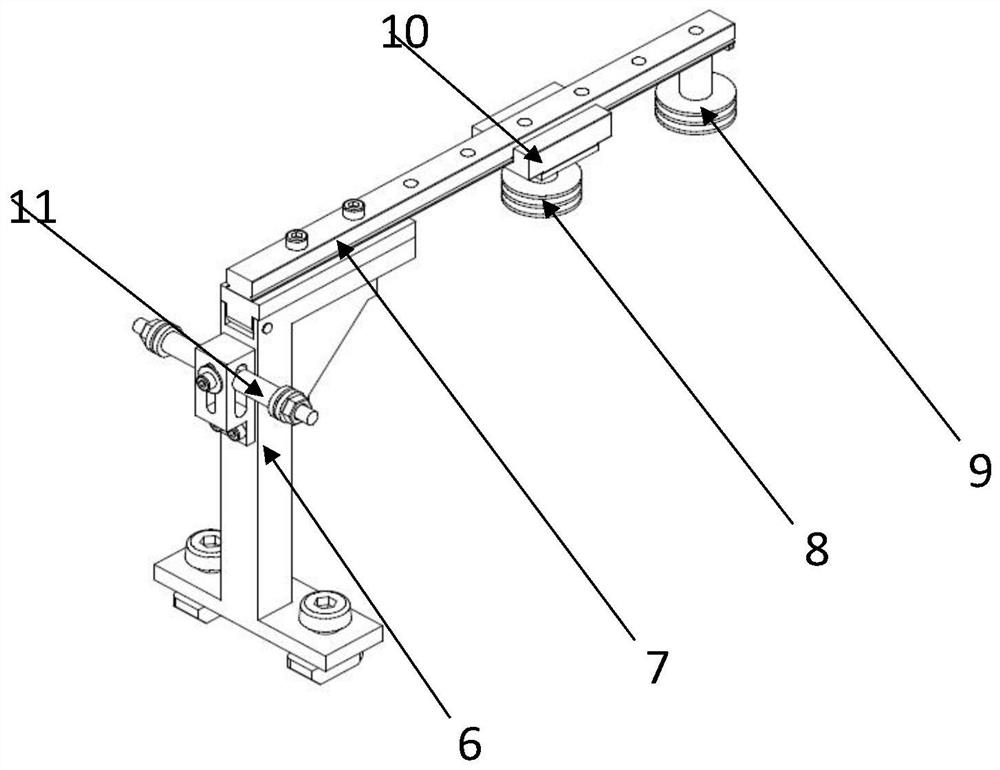 A string constant tension loading device for a flexible frame