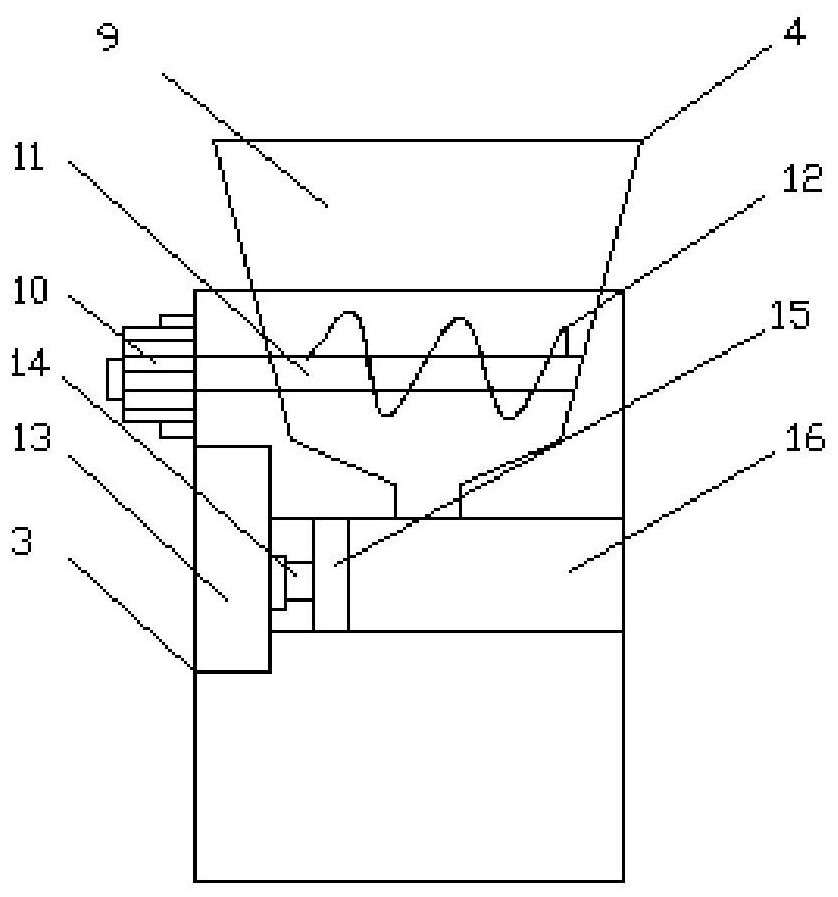 A high-pressure concrete stamping feeding device
