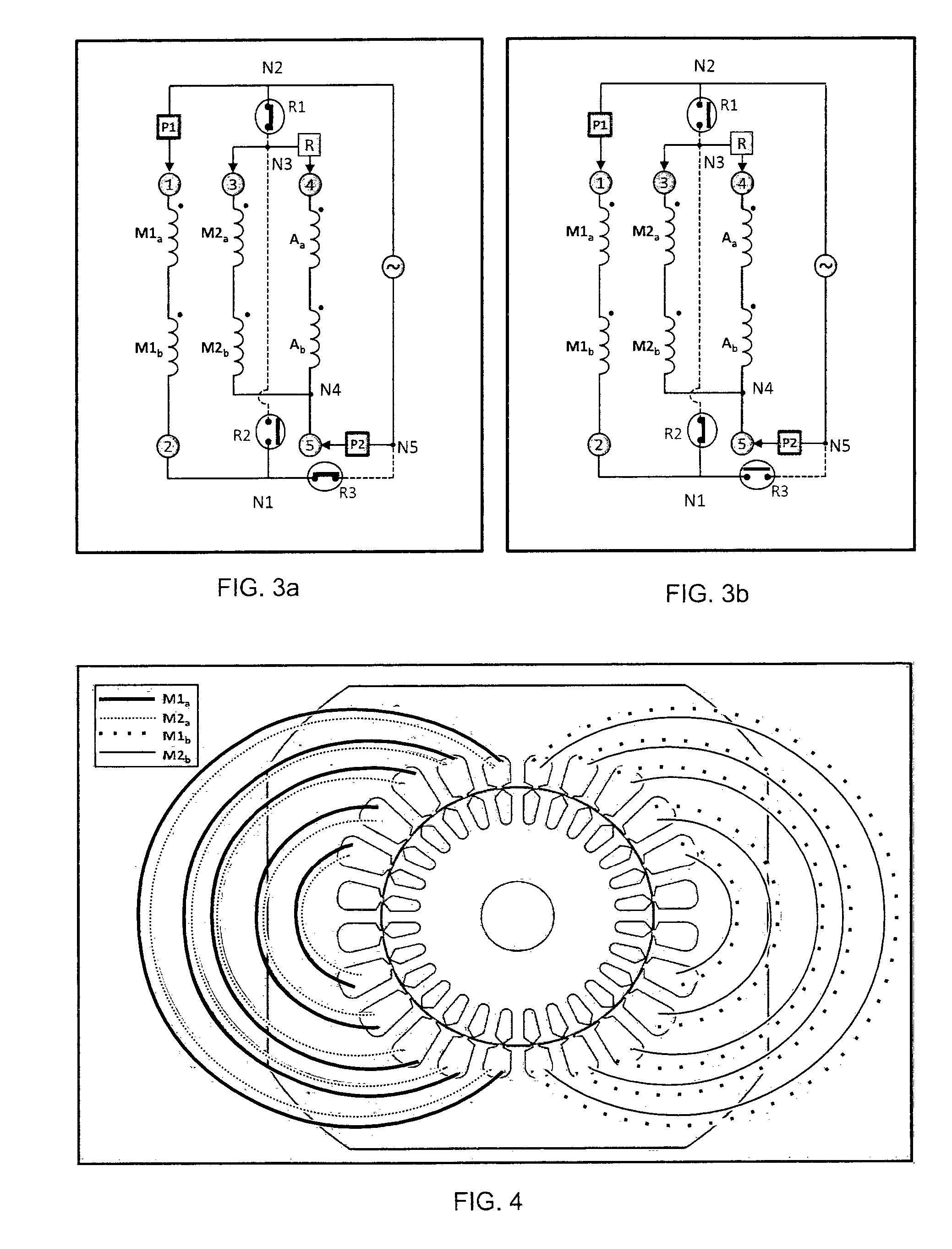 Winding switching circuit and thermal protection for dual voltage hermetic induction motor of hermetic cooling compressor