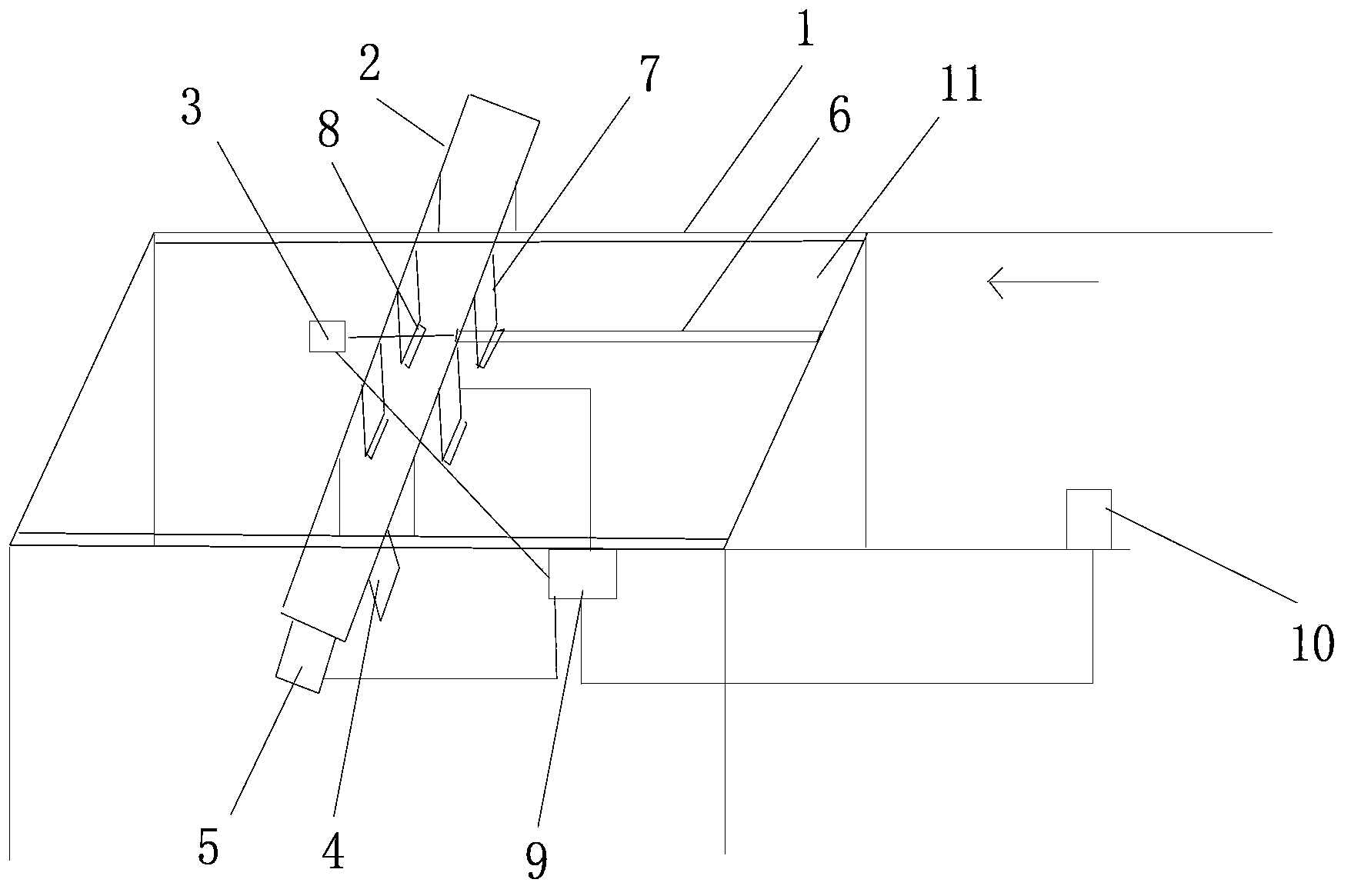 Transverse cutting device of extruded polystyrene foam plate production equipment