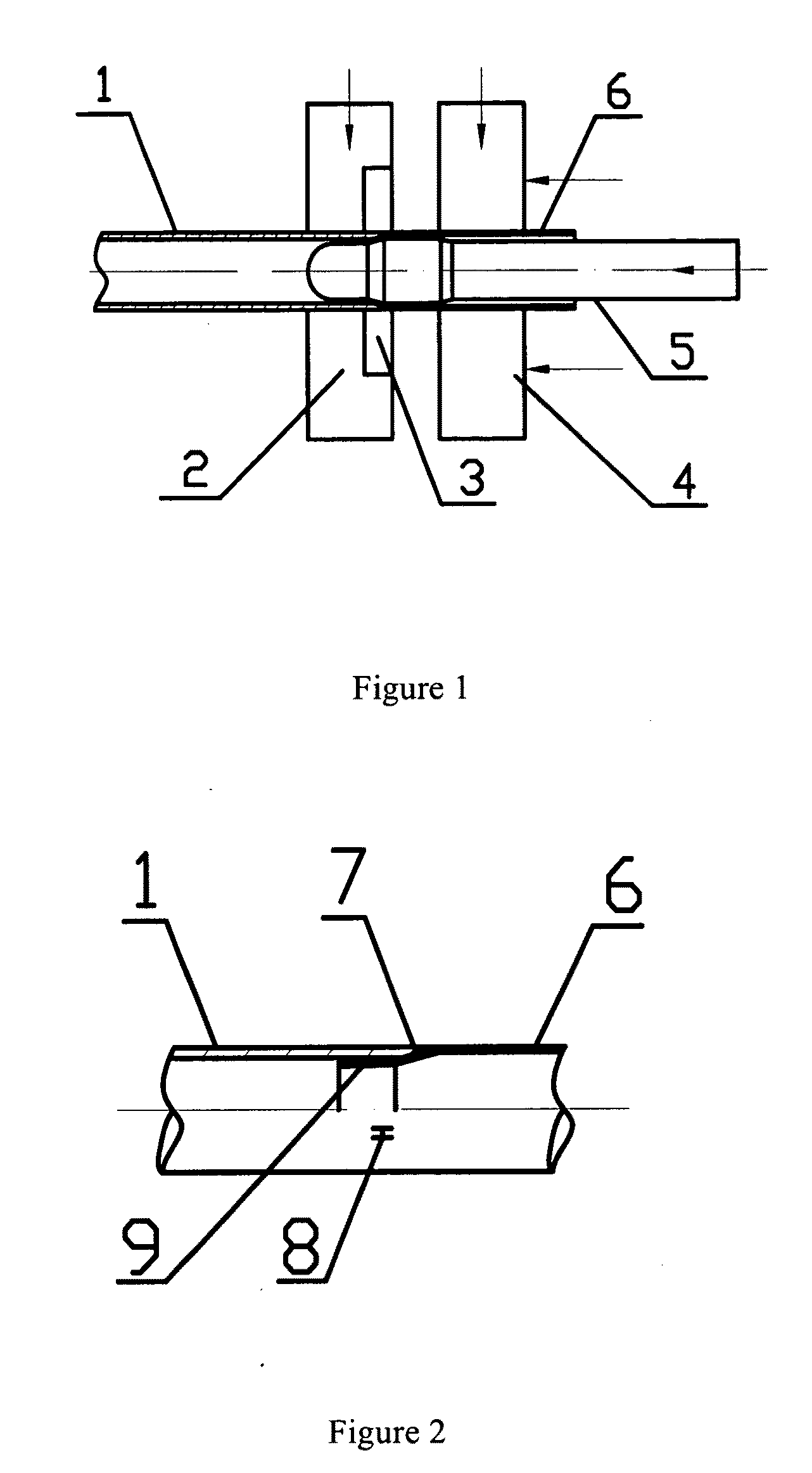 Non-eutectic structure weld joint of copper-aluminum thin wall pipe and its manufacturing method