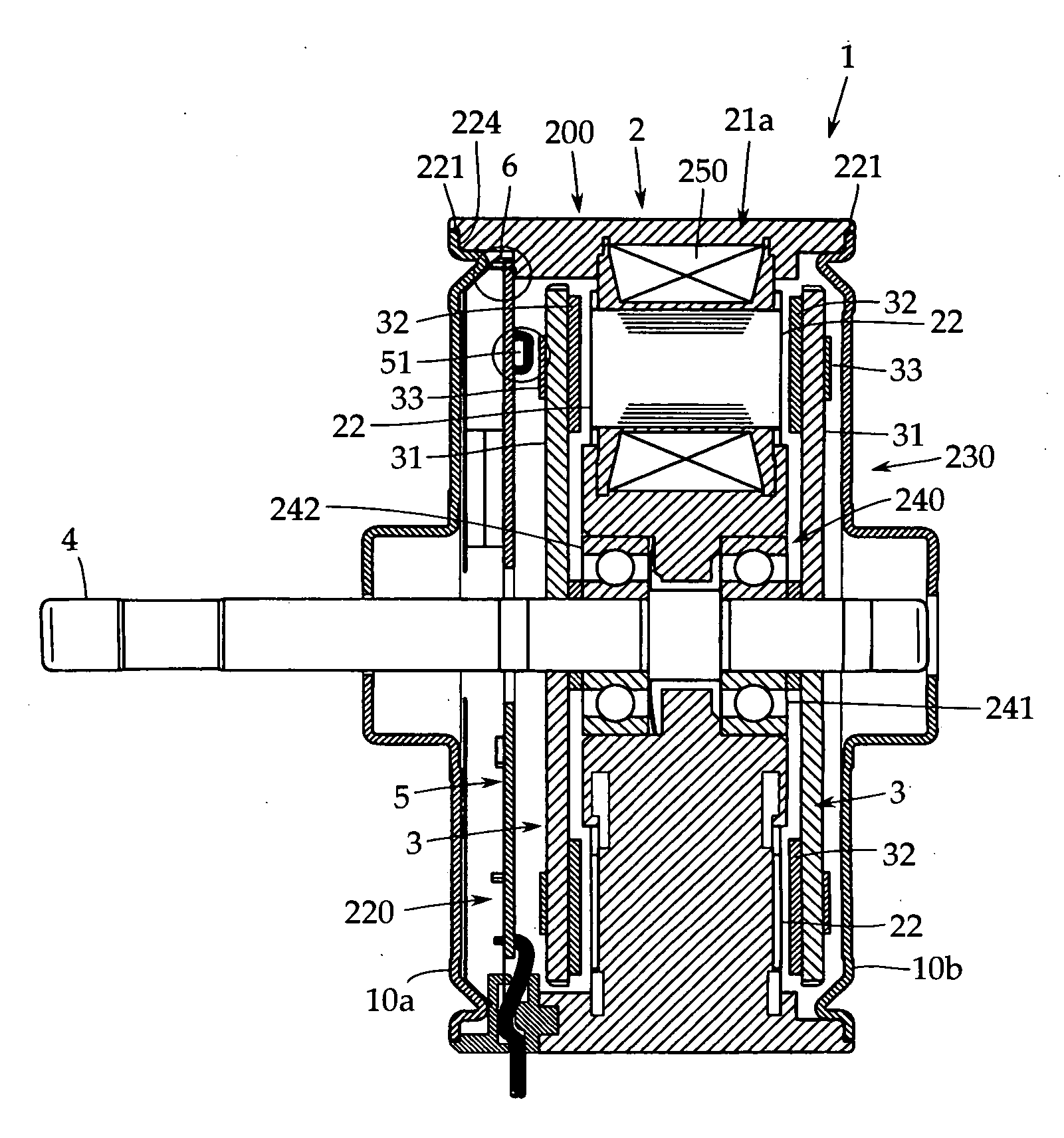 Axial air-gap electronic motor