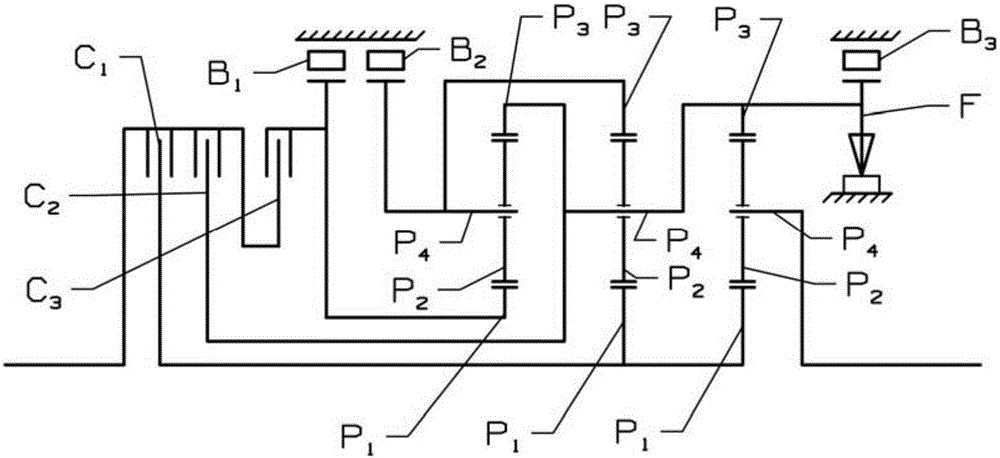 Modular combined transmission