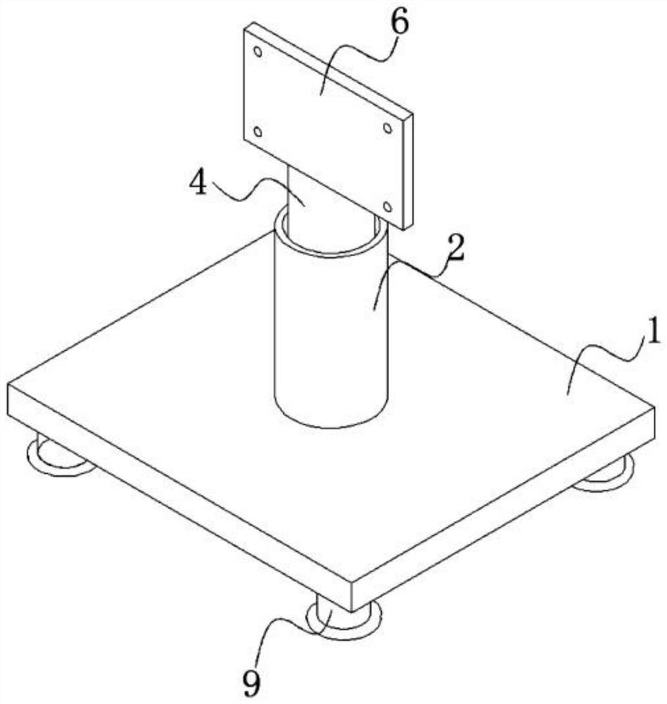 Anti-falling display connecting base and using method