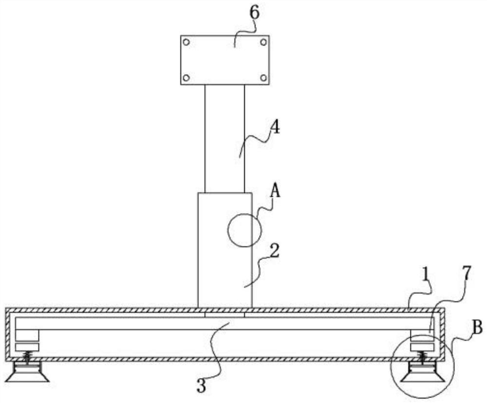 Anti-falling display connecting base and using method