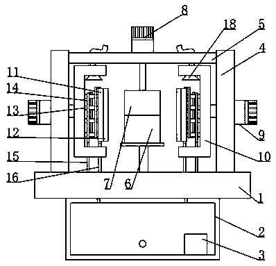High-efficiency injection mold production cooling device
