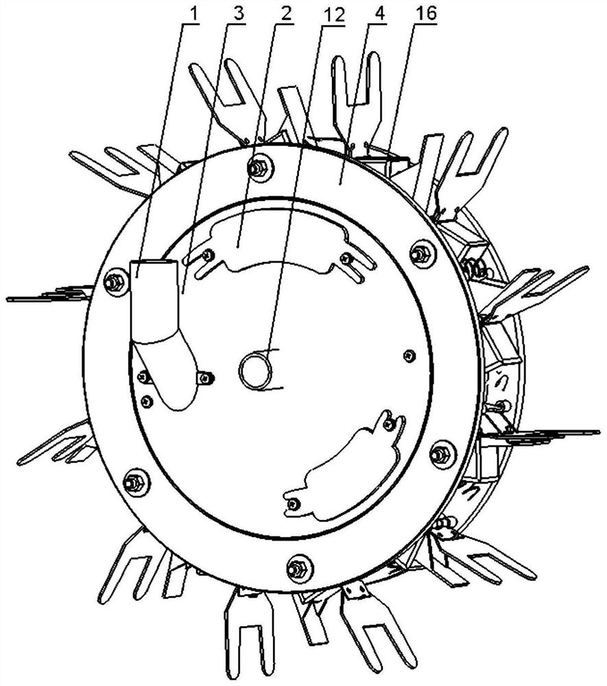 A pneumatic slideway seed metering device