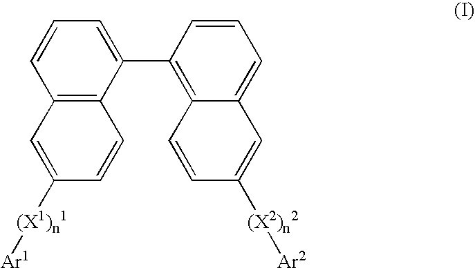 Binaphthol based chromophores for the fabrication of blue organic light emitting diodes