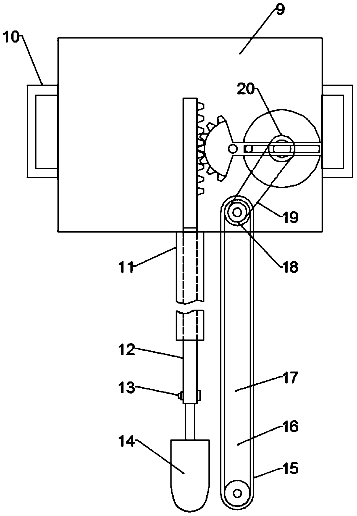 Automatic seedling transplanting machine driving device