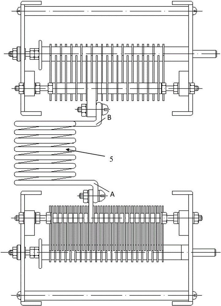 An air capacitor structure for matching equipment