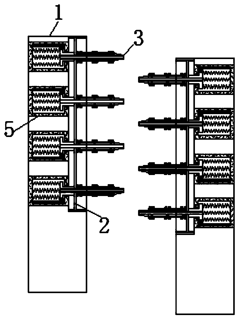Clamping and manufacturing equipment capable of reducing compression deformation degree of spectacle frame body