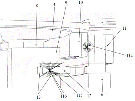 Method for calculating front frame strength of wind generating set