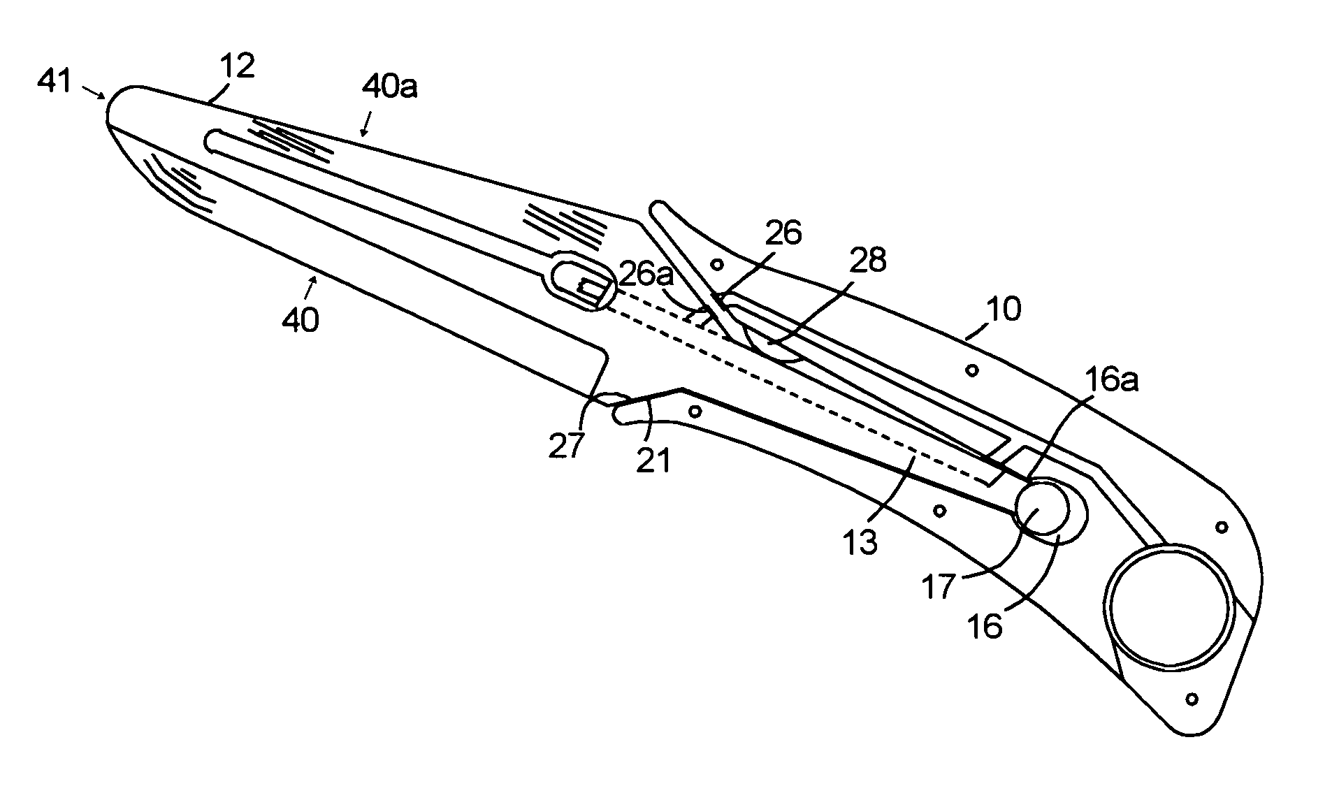 Simulated edged weapon or toy with element actuated indicating device