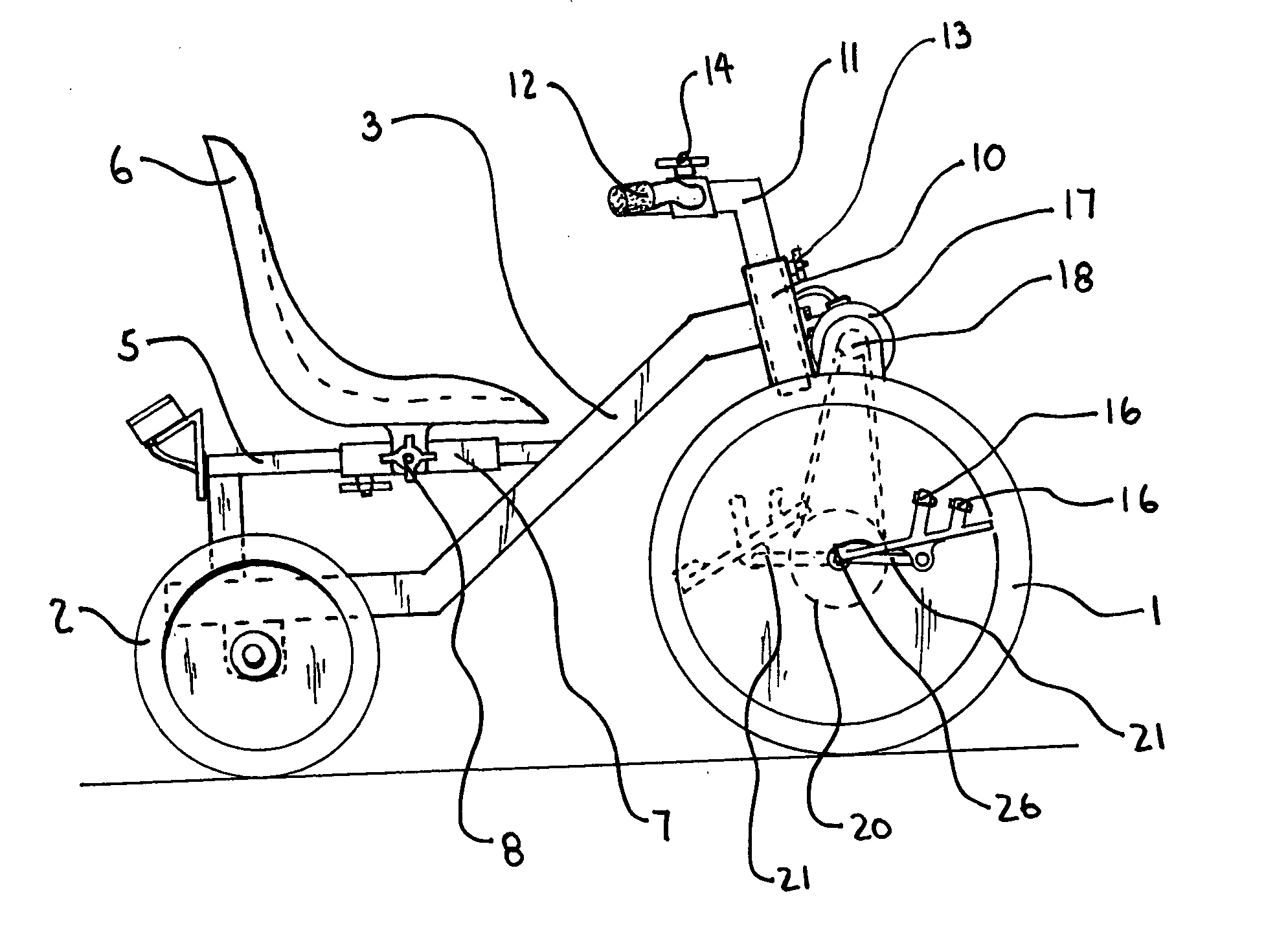 Passive child therapy tricycle