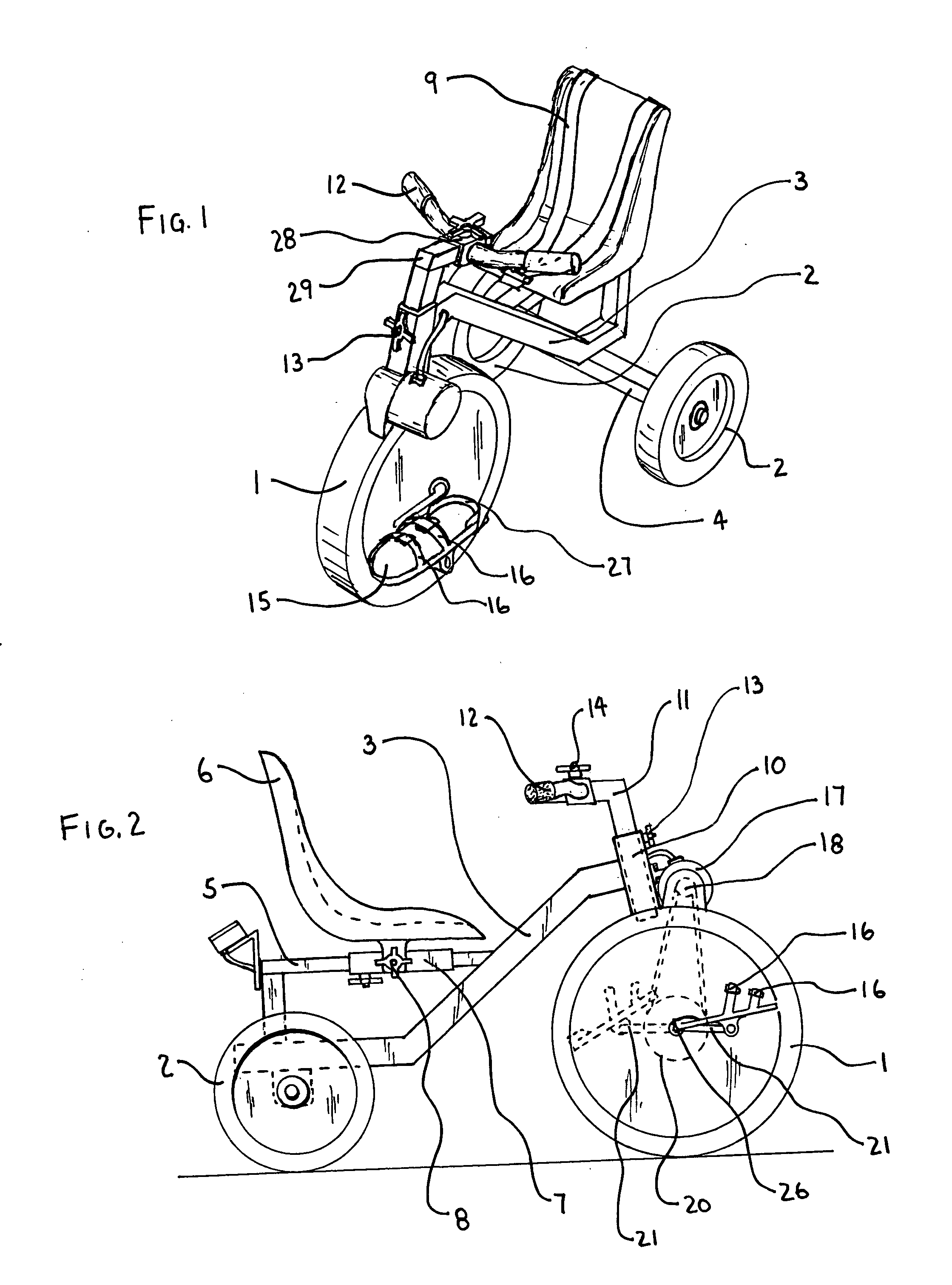 Passive child therapy tricycle