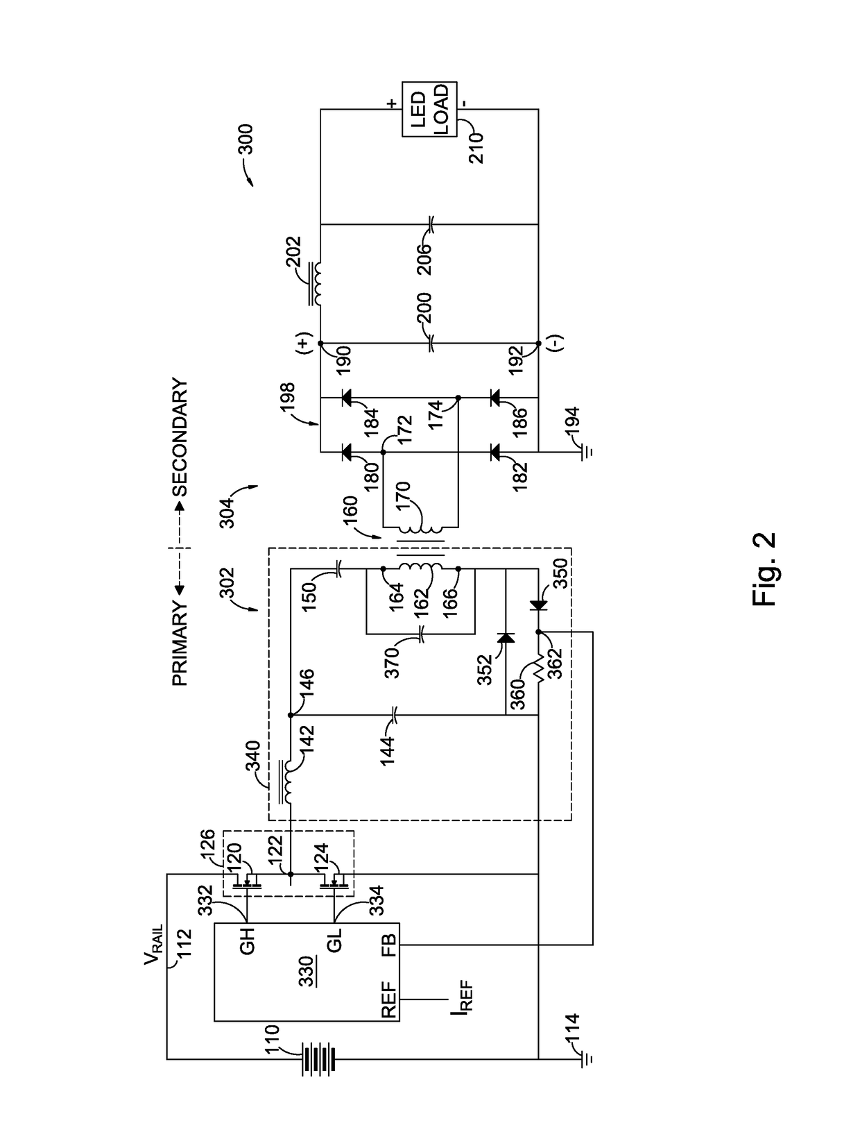 Primary current sensing method for isolated LED driver