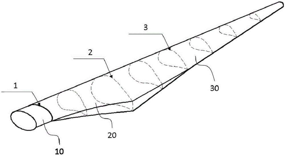 A large thickness blunt trailing edge wind turbine blade