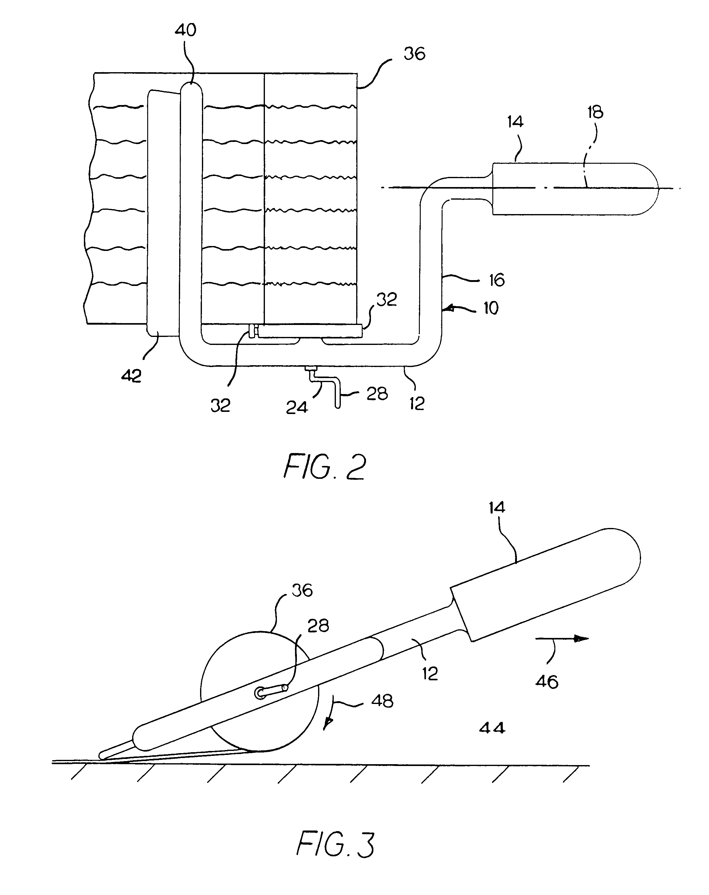 Device for applying a horizontal paper border on a wall