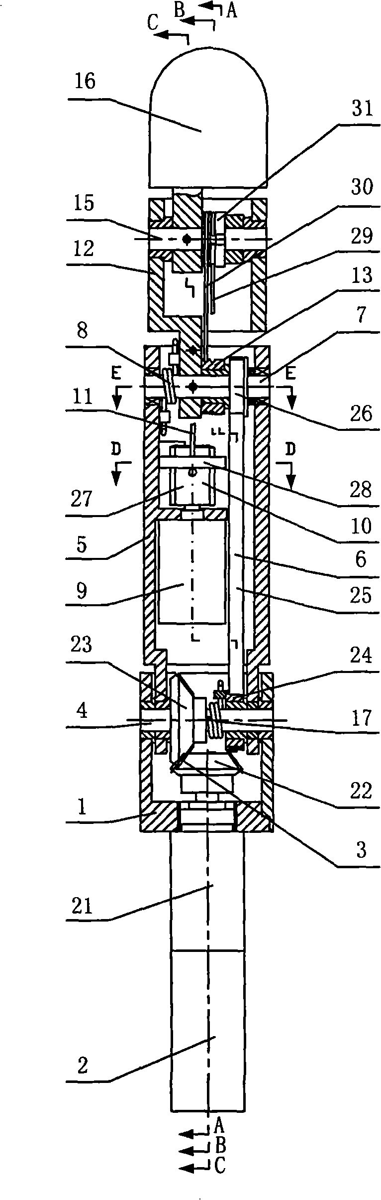 Pre-bend coupling under-actuated three-joint robot finger device