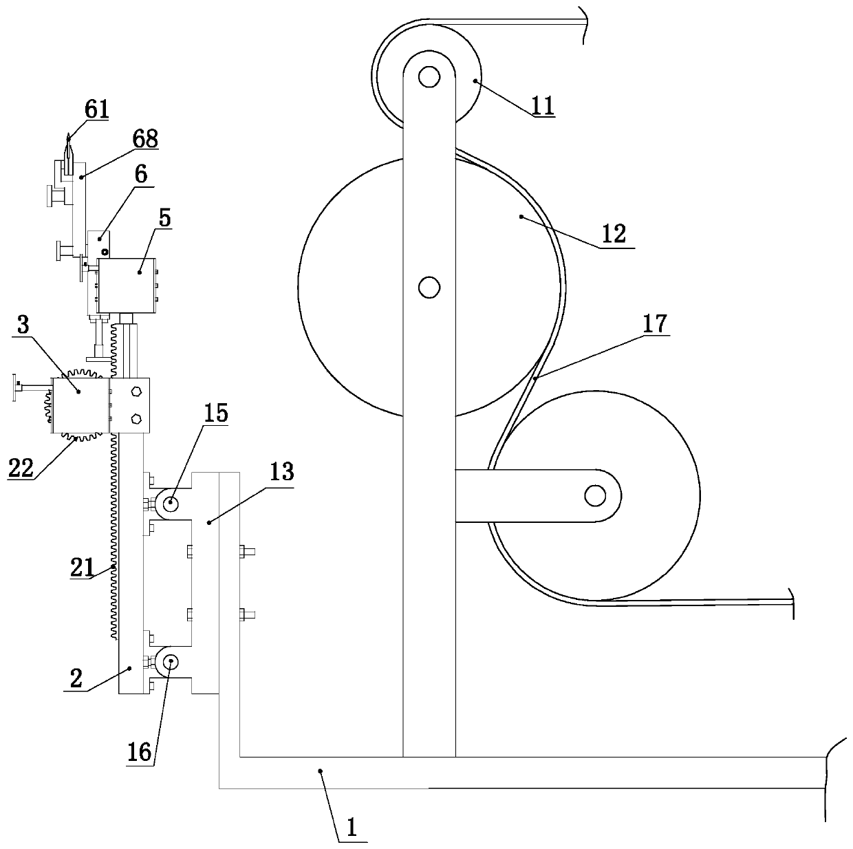 Scraping knife system of printing machine