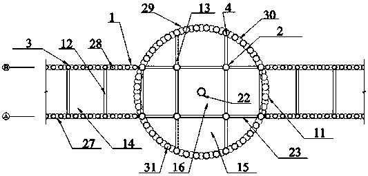 A construction method for digging underground pipe gallery and storage well