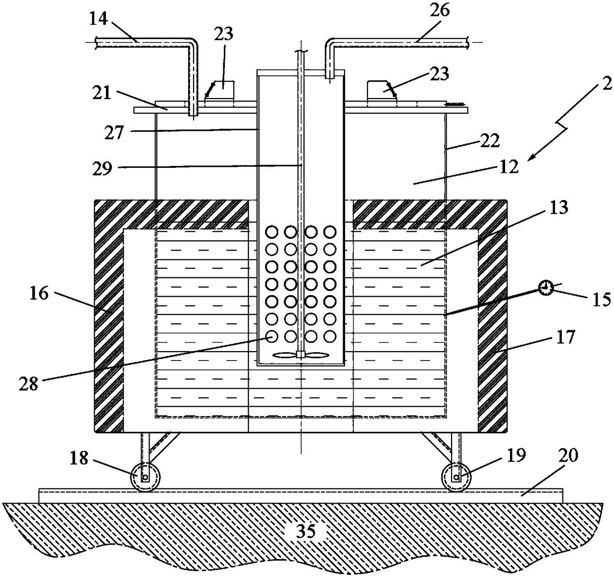 Gas purification system for metallic lithium glove box