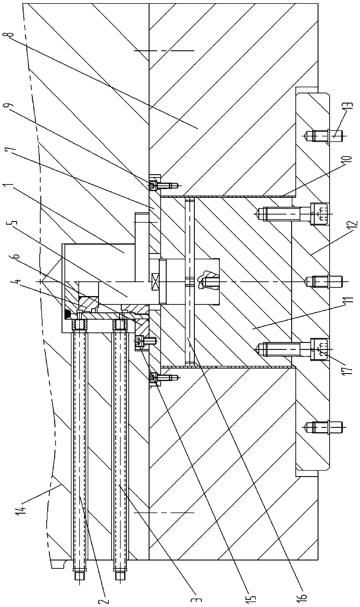Upper jacking system with multi-station jacking function