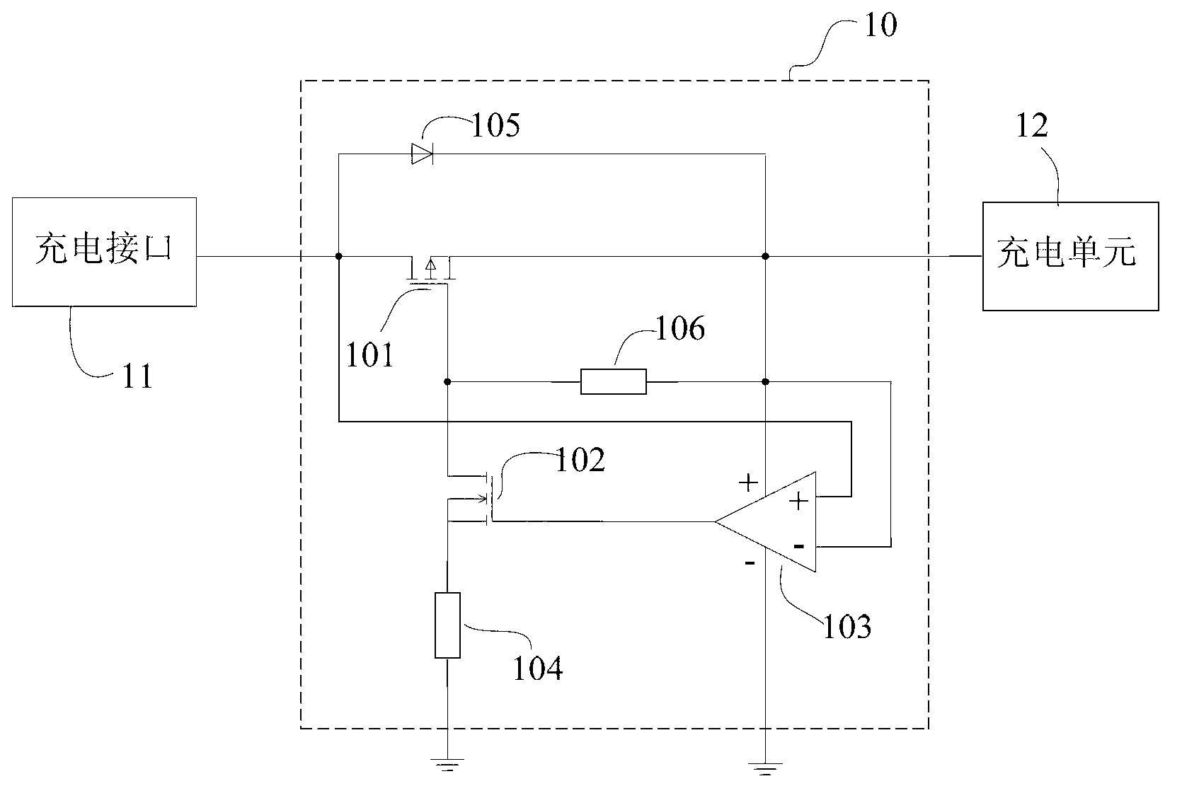 Mobile communication terminal and circuit used for protecting charging of mobile communication terminal