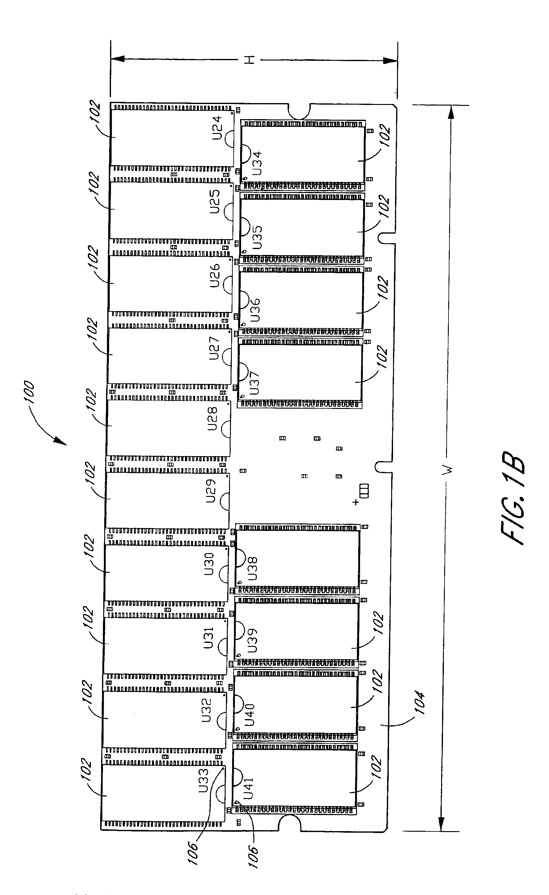 Arrangement of integrated circuits in a memory module