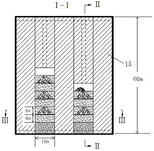 Waste rock and cementing layered wedge bonding filling mining technology and structure thereof