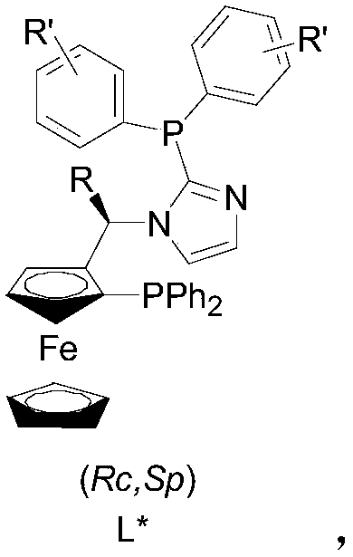Iridium/chiral diphosphine system catalyzed imine asymmetric hydrogenation method