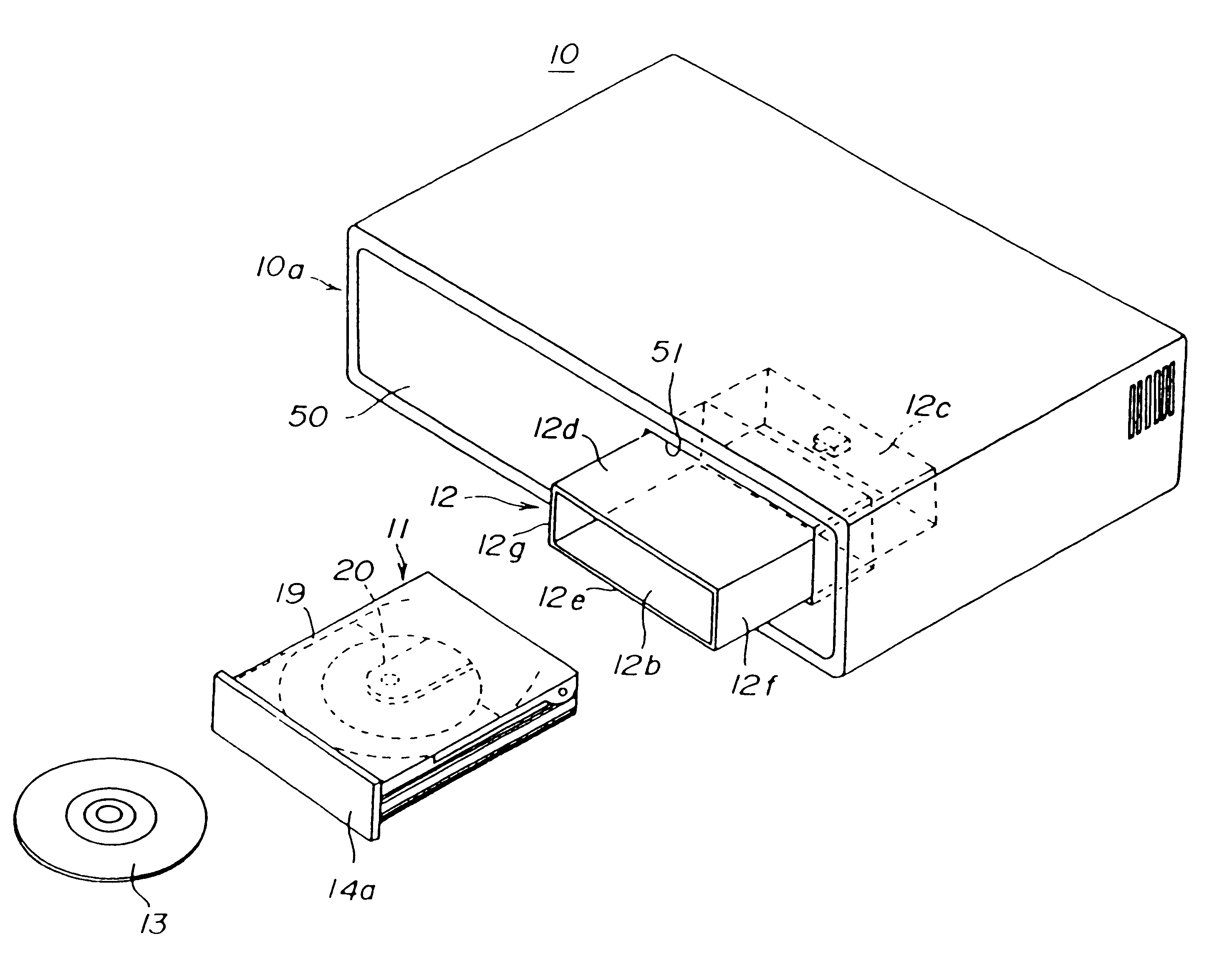 Optical disk driver and operational processing apparatus having such optical disk driver