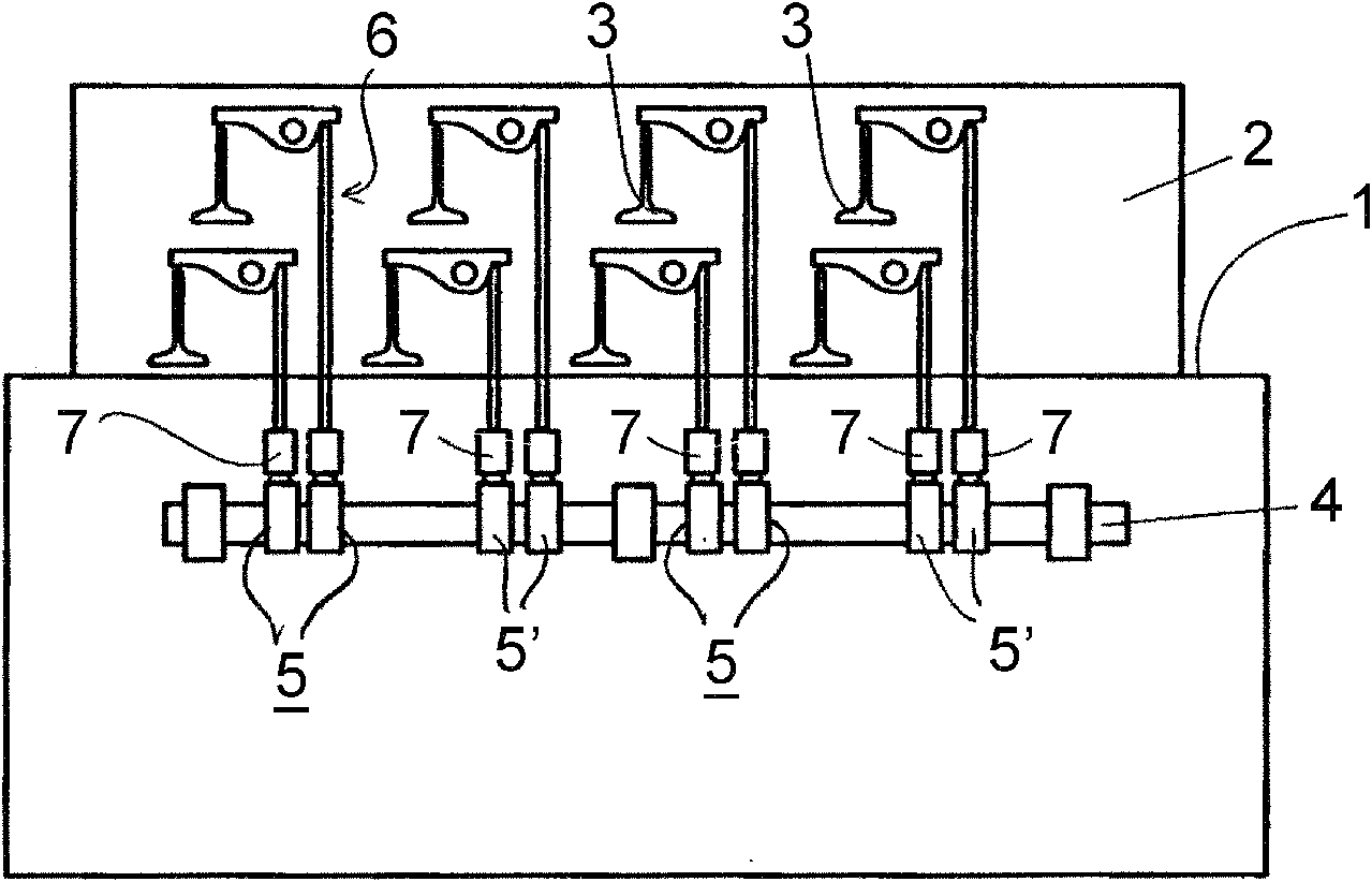 Control arrangement in piston engine