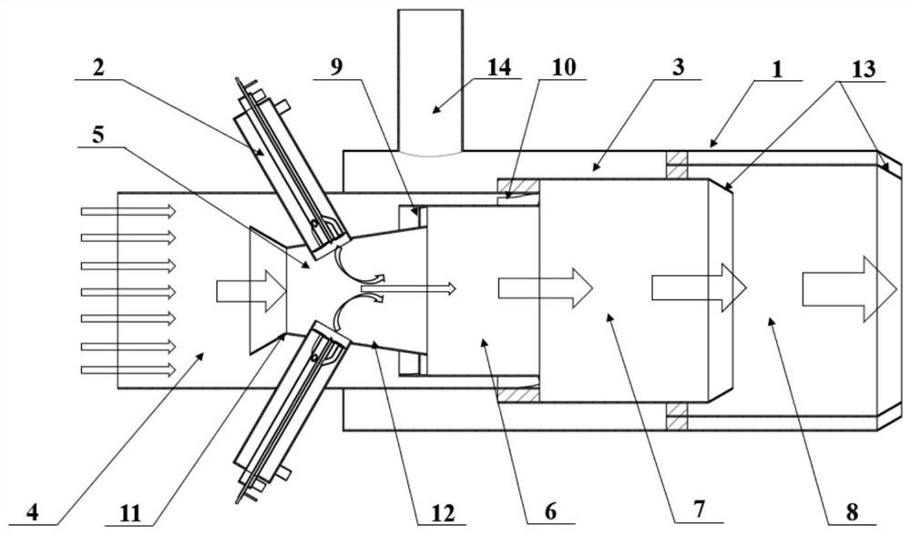 Micro-gas ignition combustion-supporting combustion device