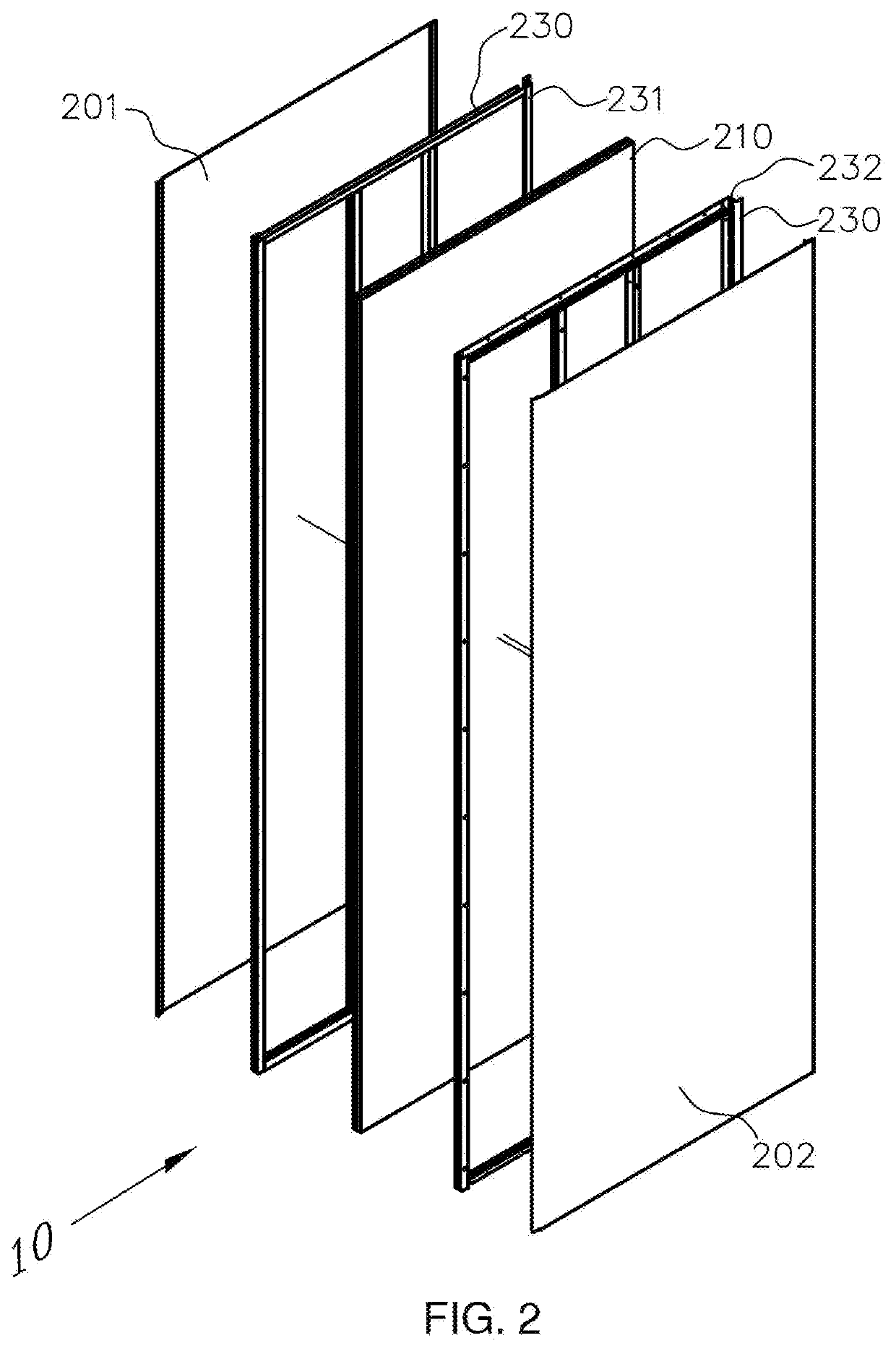 Fire-retardant panel with frame