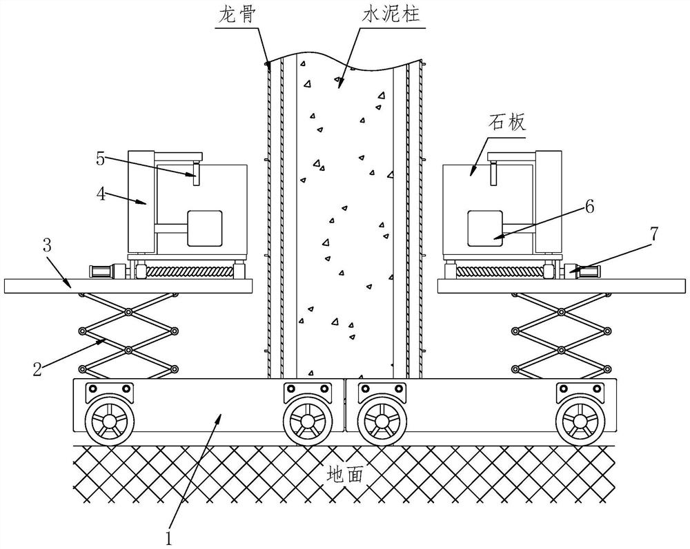 A dry-hanging construction method for building decoration facing stone