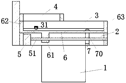 A retractable hospital bed convenient for storage