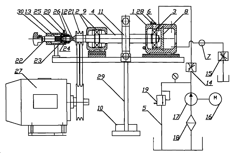 Synthesized bearing fault simulation test bed