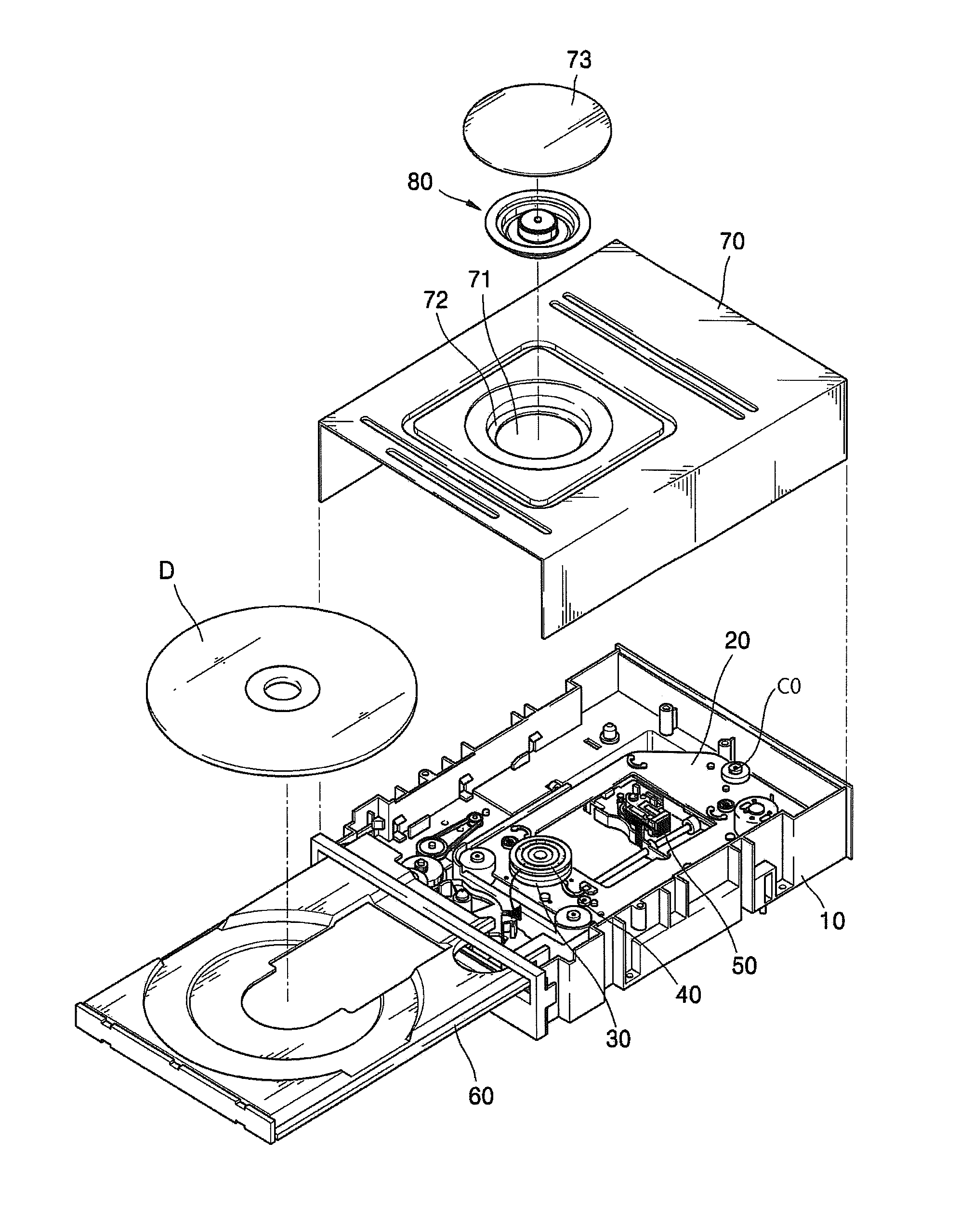 Optical disk drive device