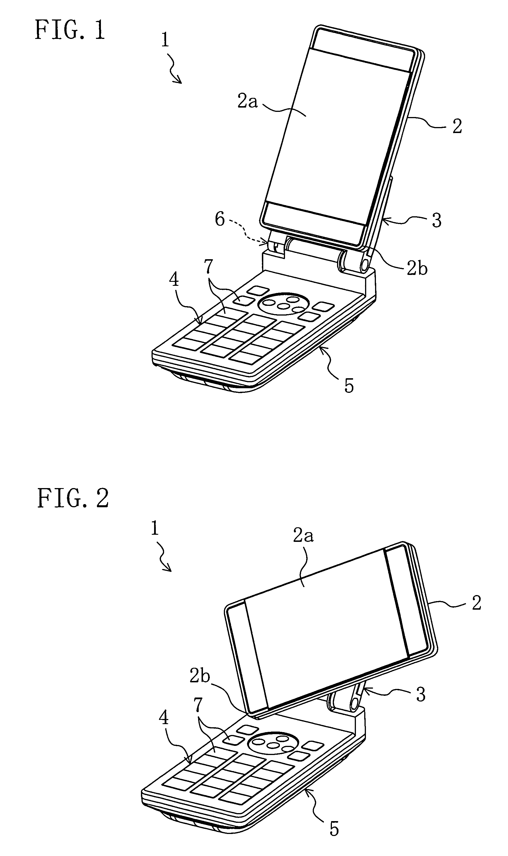 Folding cellular phone