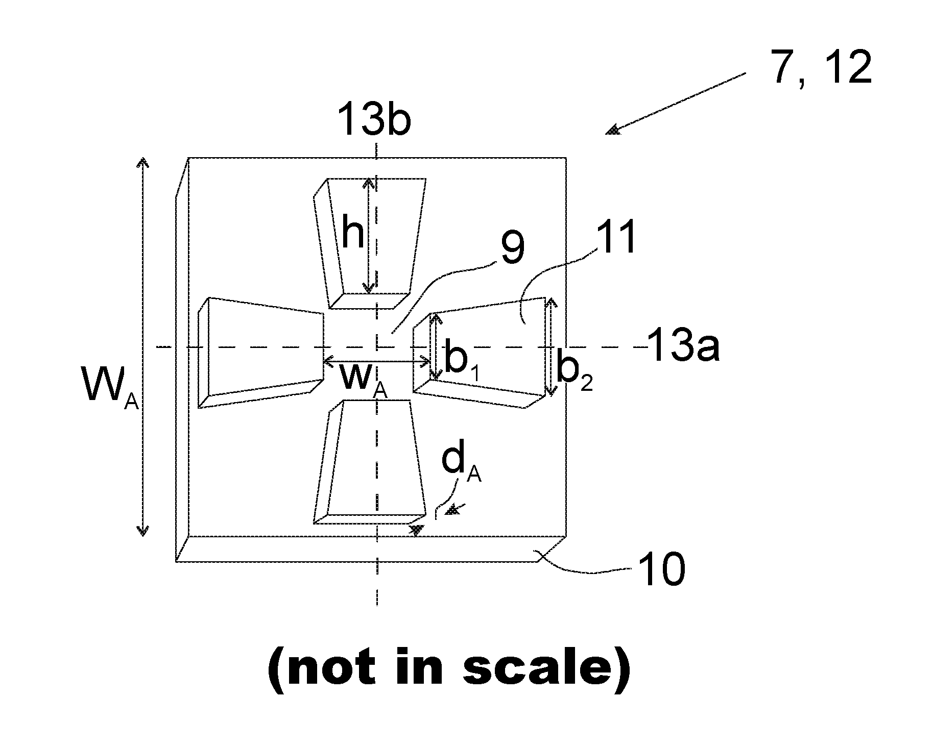 Thin film photovoltaic cell structure, nanoantenna, and method for manufacturing