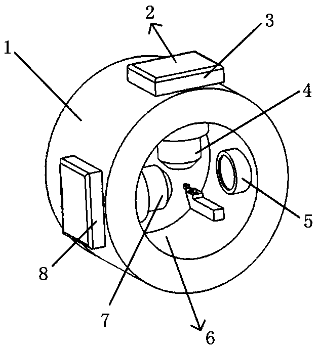 Non-contact precise tool setting gauge of ultra-precise diamond turning tool and tool setting method