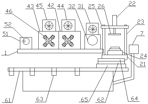 Explosion-proof motor base wiring hole combined machining device and machining method